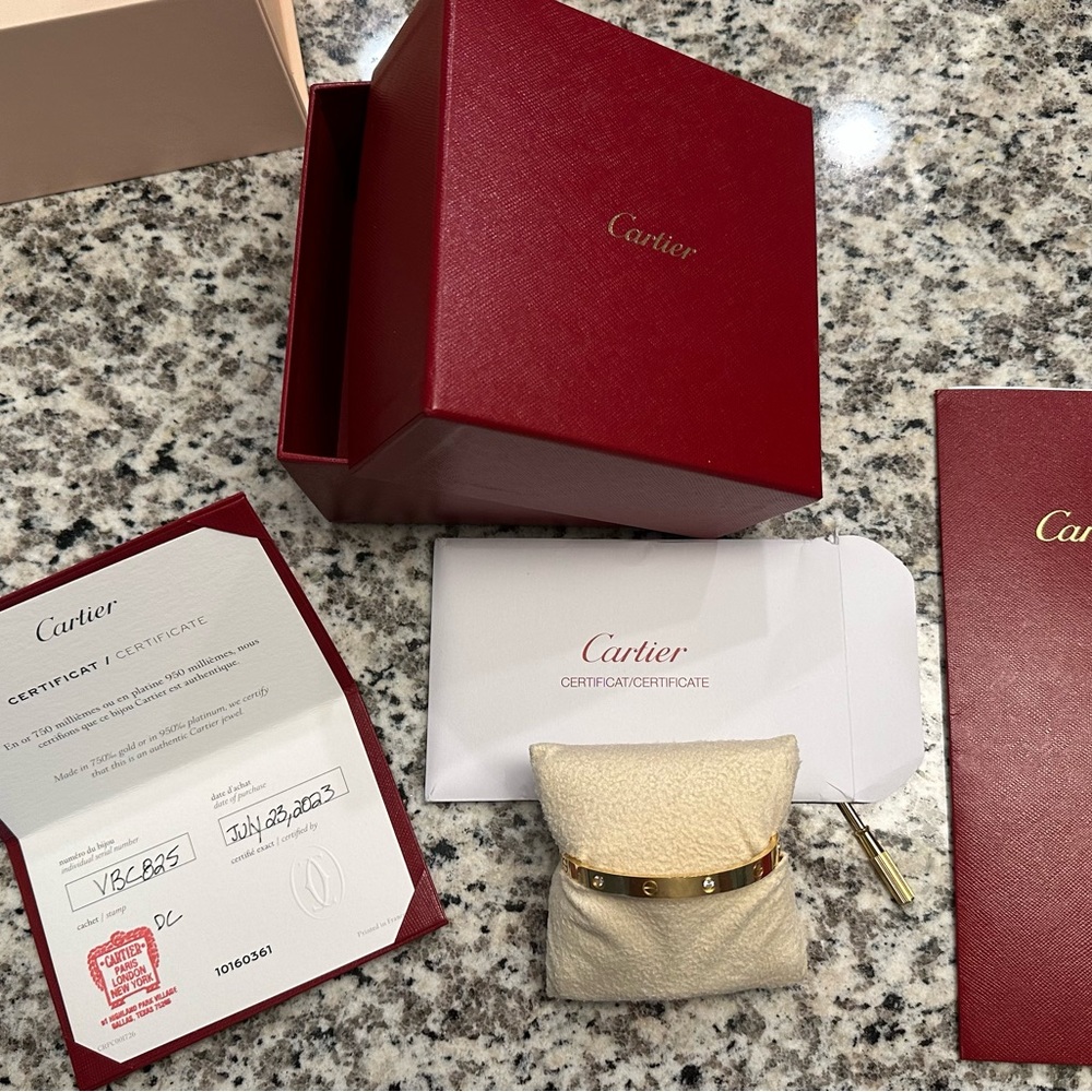 Cartier 4 diamond love bracelet